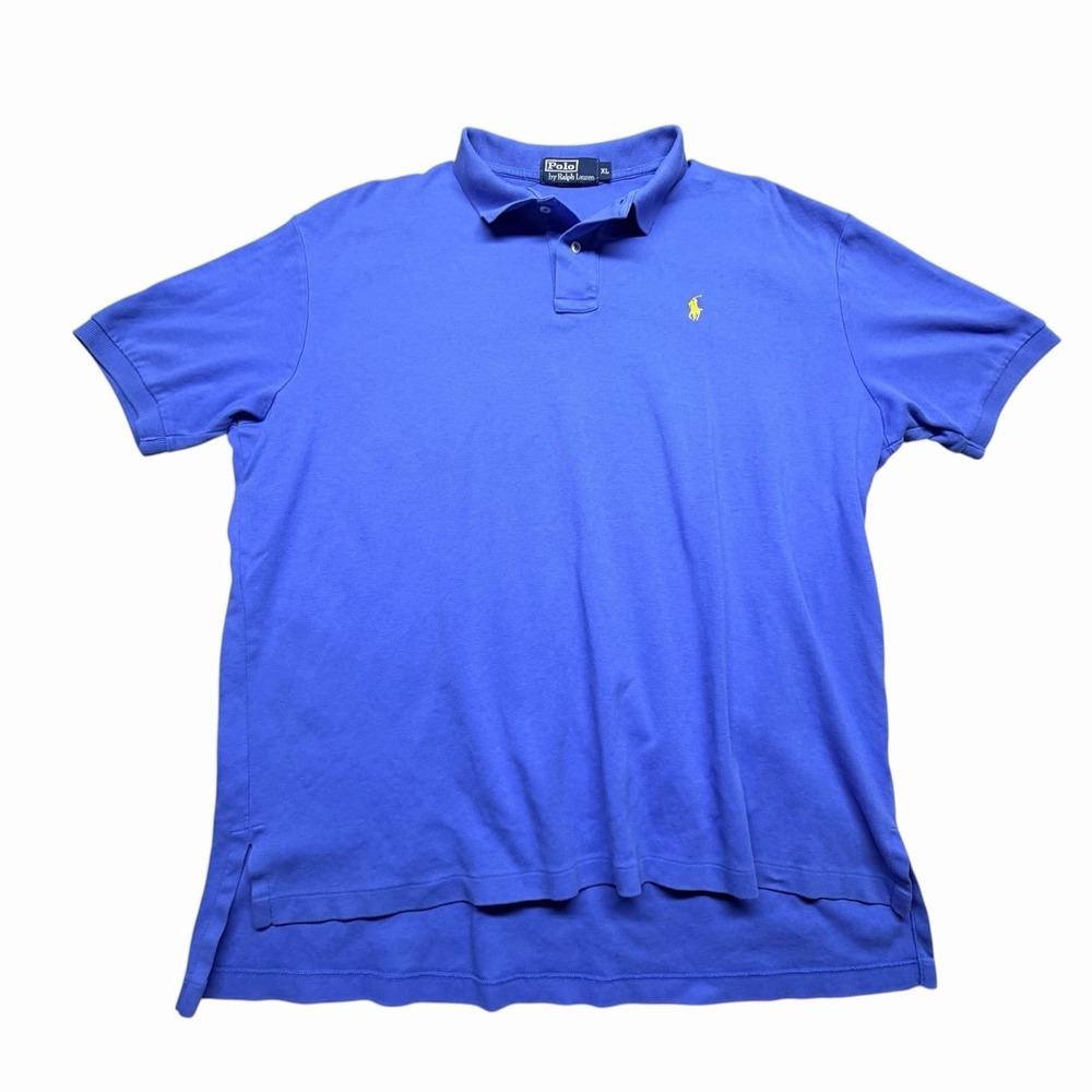 Polo Ralph Lauren Men's XL Blue Short Sleeve Classic Pony Polo‎ Shirt